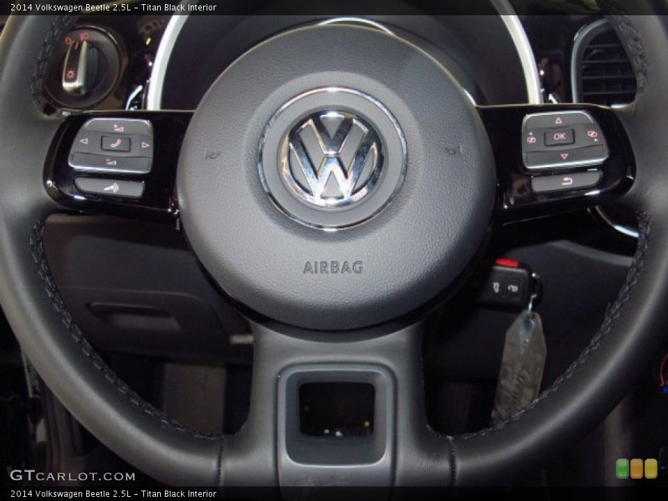 Titan Black Interior Steering Wheel for the 2014 Volkswagen Beetle 2.5L #86643883