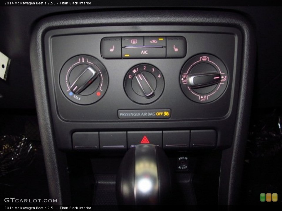 Titan Black Interior Controls for the 2014 Volkswagen Beetle 2.5L #86643955