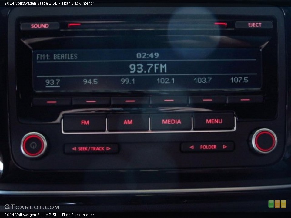 Titan Black Interior Audio System for the 2014 Volkswagen Beetle 2.5L #86643973