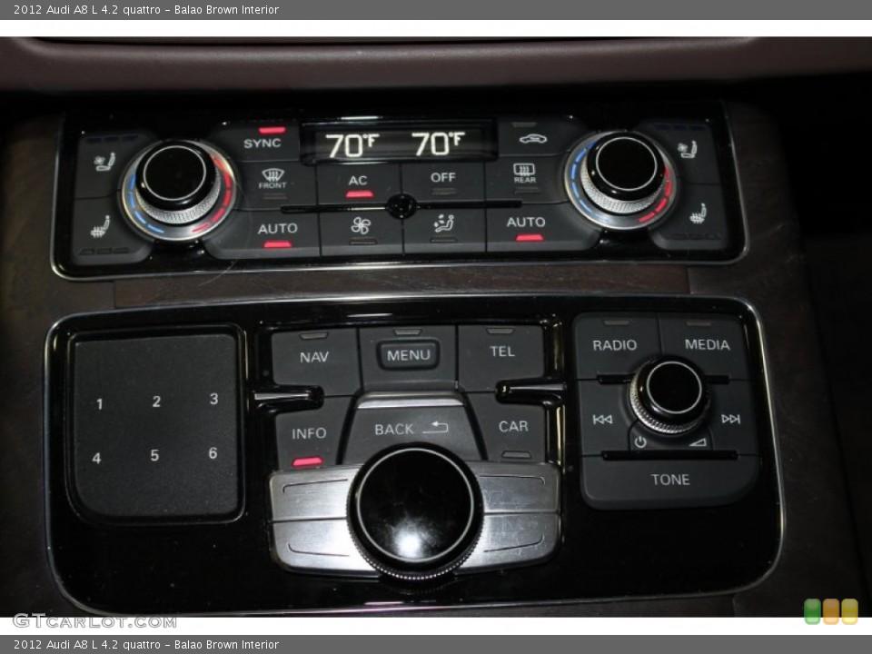 Balao Brown Interior Controls for the 2012 Audi A8 L 4.2 quattro #86646640
