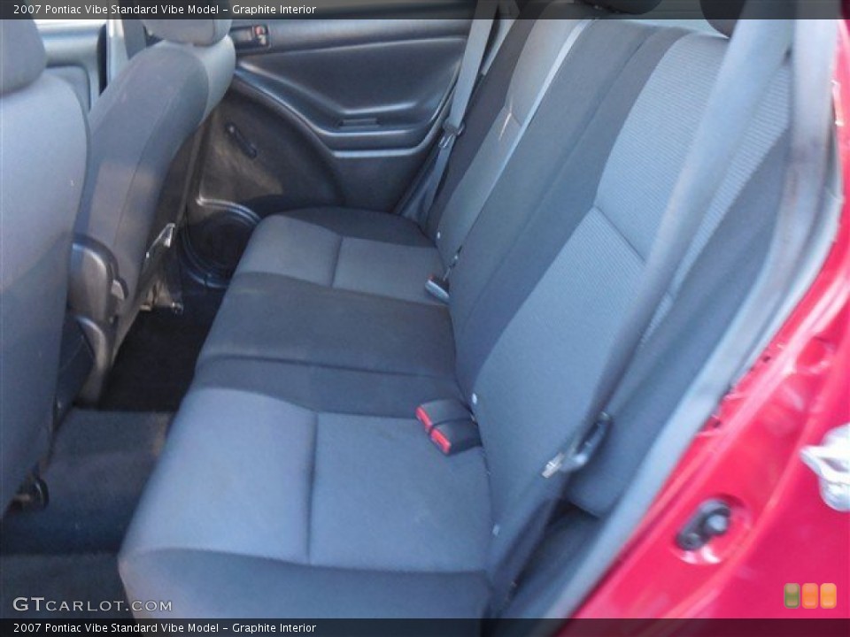 Graphite Interior Rear Seat for the 2007 Pontiac Vibe  #86647264