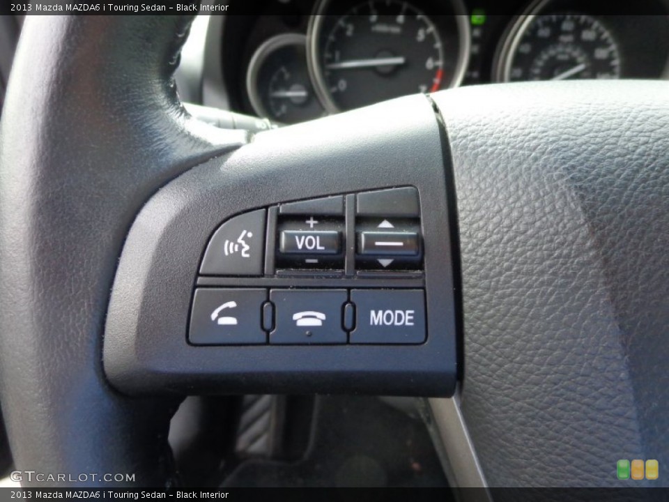 Black Interior Controls for the 2013 Mazda MAZDA6 i Touring Sedan #86648923