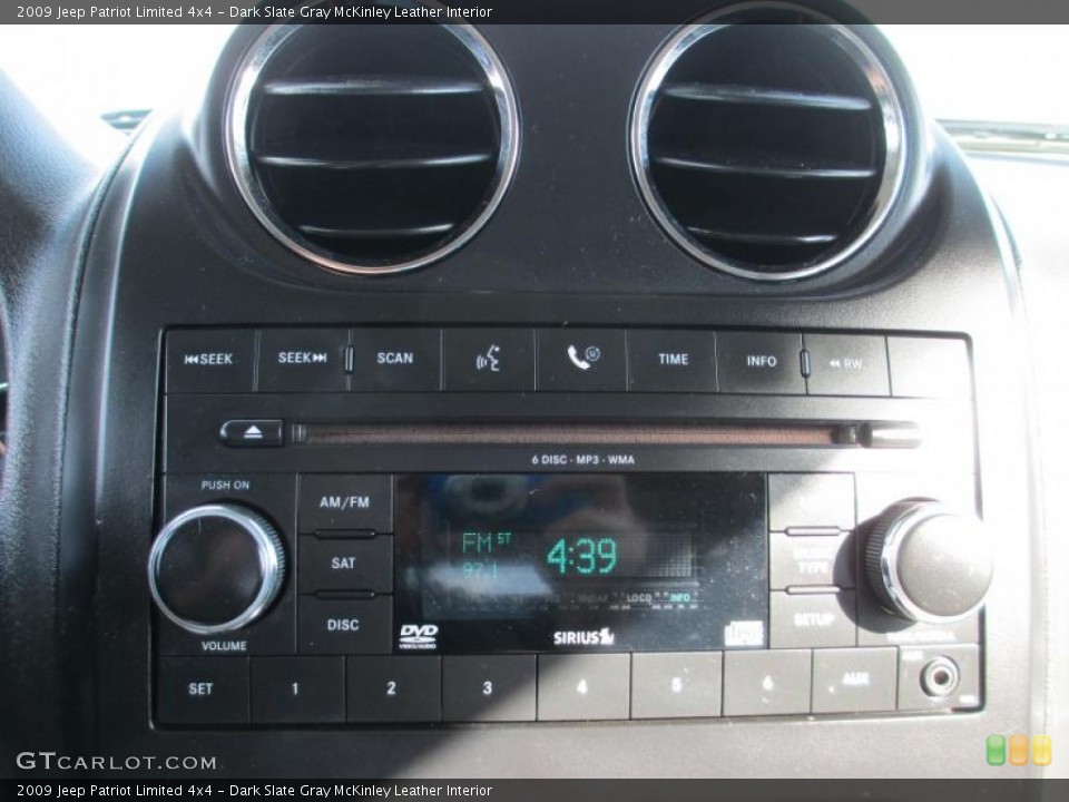 Dark Slate Gray McKinley Leather Interior Audio System for the 2009 Jeep Patriot Limited 4x4 #86653525