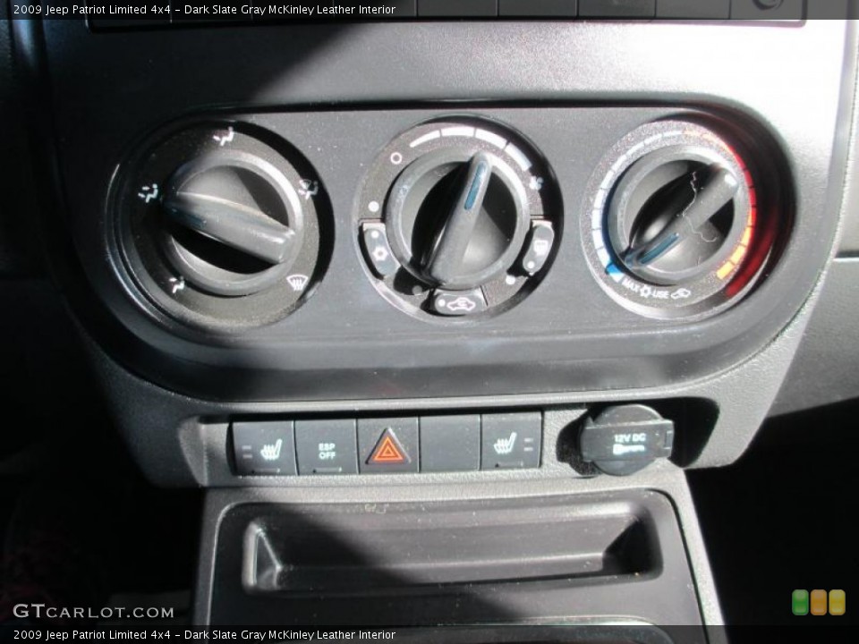 Dark Slate Gray McKinley Leather Interior Controls for the 2009 Jeep Patriot Limited 4x4 #86653549