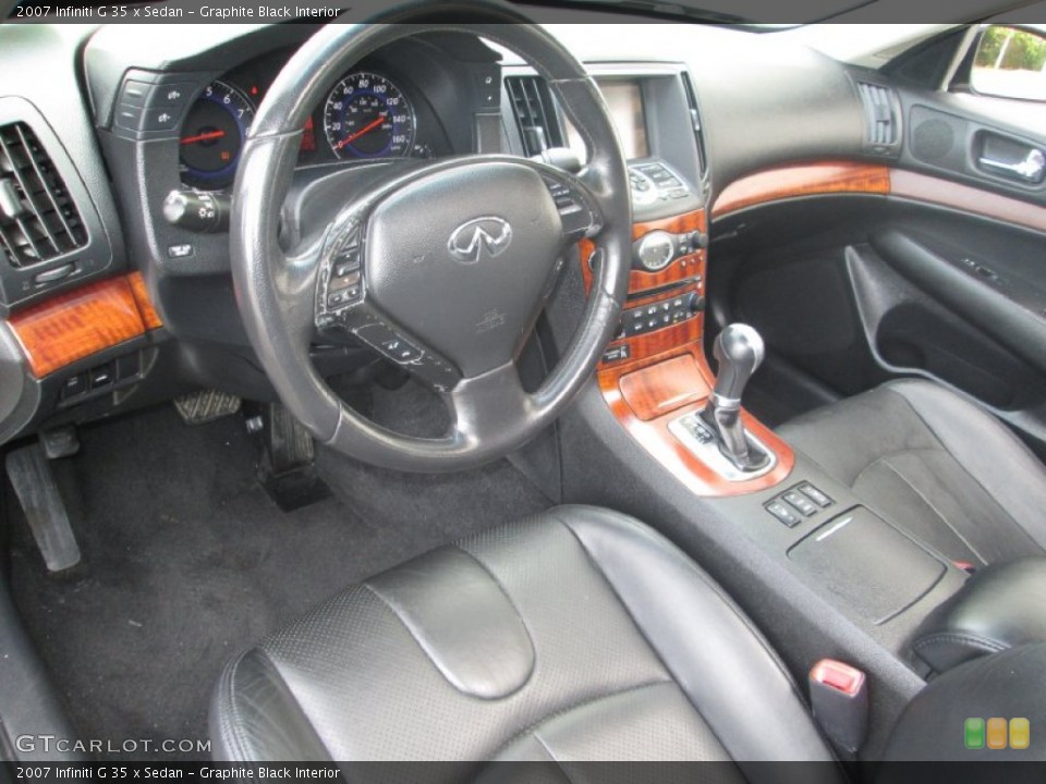 Graphite Black Interior Photo for the 2007 Infiniti G 35 x Sedan #86654755