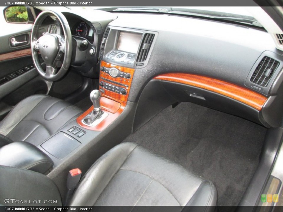 Graphite Black Interior Dashboard for the 2007 Infiniti G 35 x Sedan #86654779
