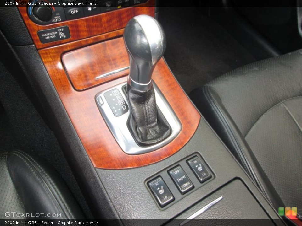 Graphite Black Interior Transmission for the 2007 Infiniti G 35 x Sedan #86654899