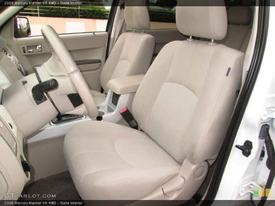 Stone Interior Front Seat for the 2008 Mercury Mariner V6 4WD #86655520
