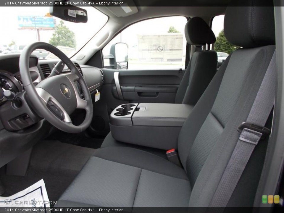 Ebony Interior Photo for the 2014 Chevrolet Silverado 2500HD LT Crew Cab 4x4 #86655604