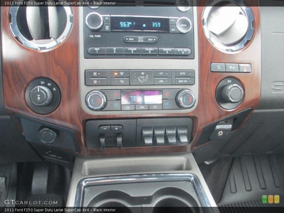 Black Interior Controls for the 2011 Ford F350 Super Duty Lariat SuperCab 4x4 #86655697
