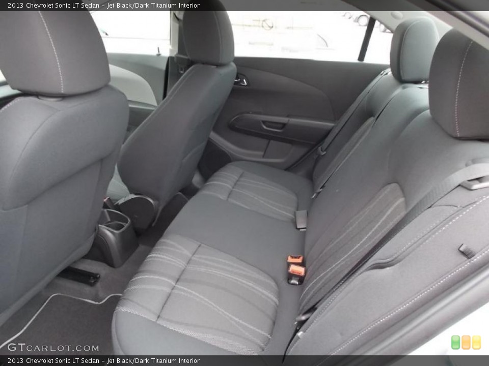 Jet Black/Dark Titanium Interior Rear Seat for the 2013 Chevrolet Sonic LT Sedan #86655915