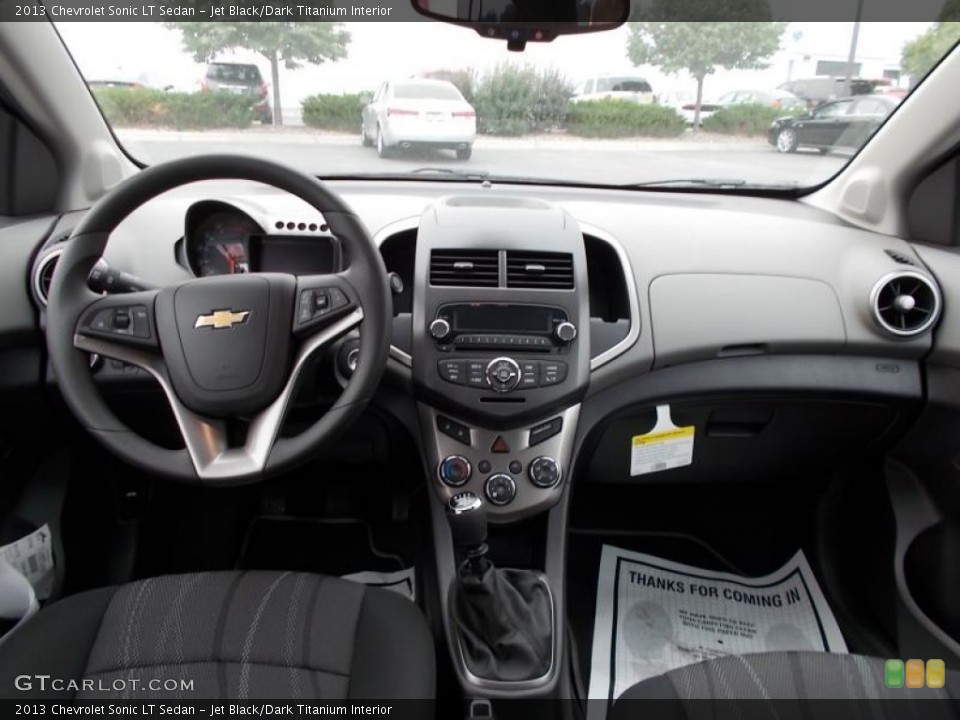 Jet Black/Dark Titanium Interior Dashboard for the 2013 Chevrolet Sonic LT Sedan #86655943