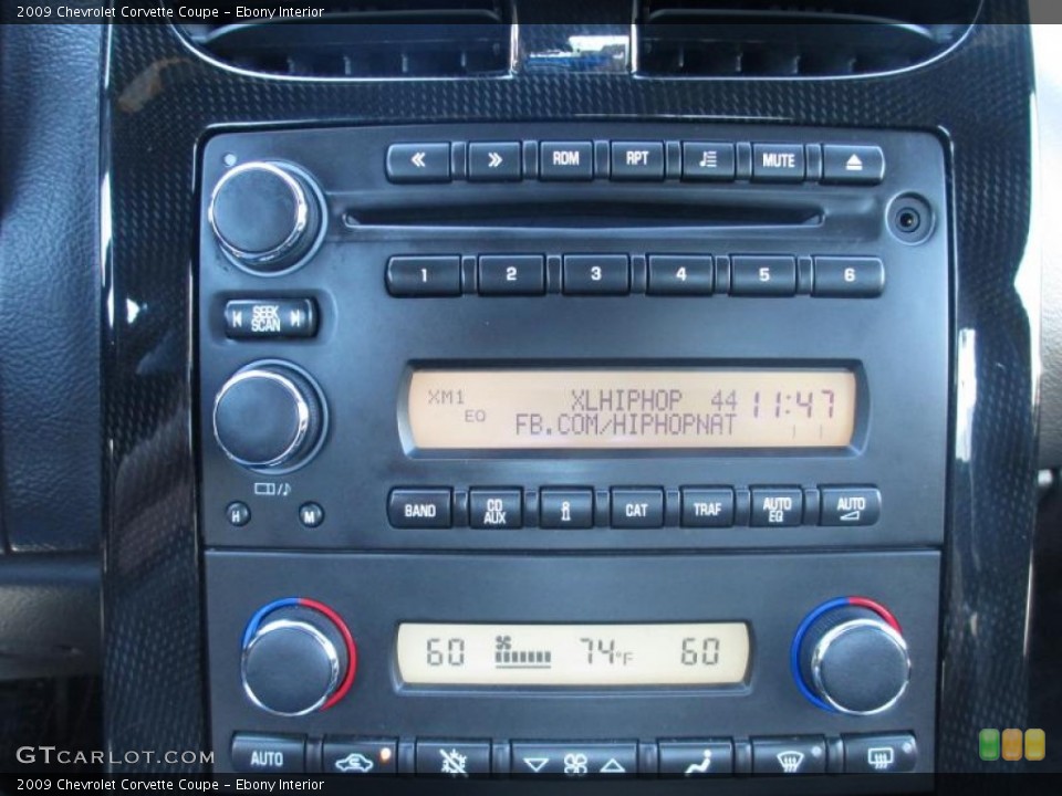 Ebony Interior Audio System for the 2009 Chevrolet Corvette Coupe #86656048