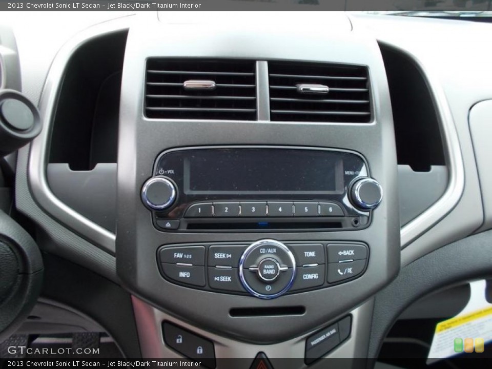 Jet Black/Dark Titanium Interior Controls for the 2013 Chevrolet Sonic LT Sedan #86656057
