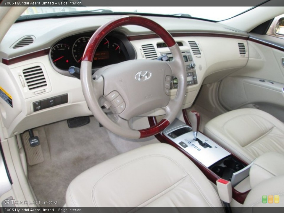 Beige 2006 Hyundai Azera Interiors