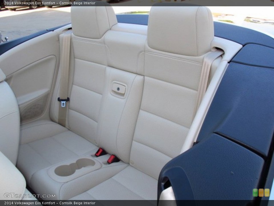 Cornsilk Beige Interior Rear Seat for the 2014 Volkswagen Eos Komfort #86657701