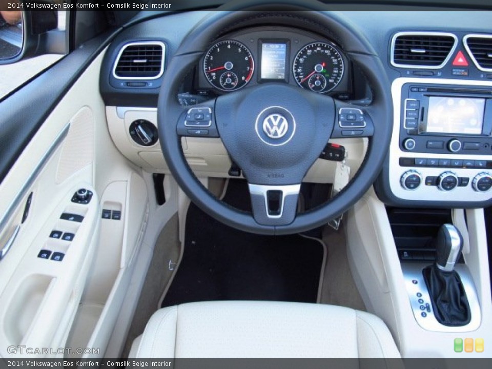Cornsilk Beige Interior Dashboard for the 2014 Volkswagen Eos Komfort #86657722