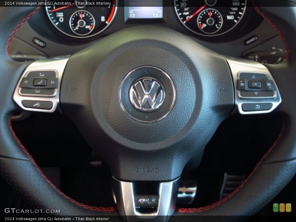Titan Black Interior Steering Wheel for the 2014 Volkswagen Jetta GLI Autobahn #86658277