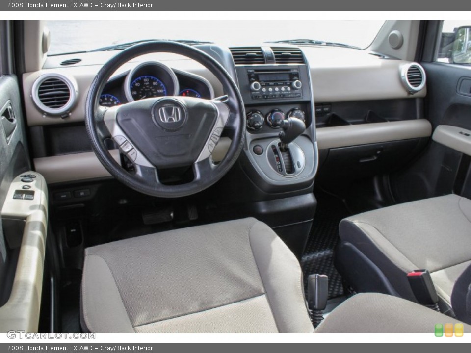 Gray/Black Interior Prime Interior for the 2008 Honda Element EX AWD #86662331