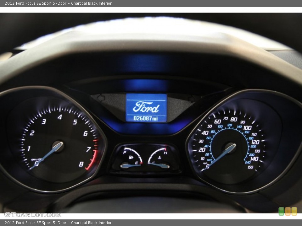 Charcoal Black Interior Gauges for the 2012 Ford Focus SE Sport 5-Door #86664244