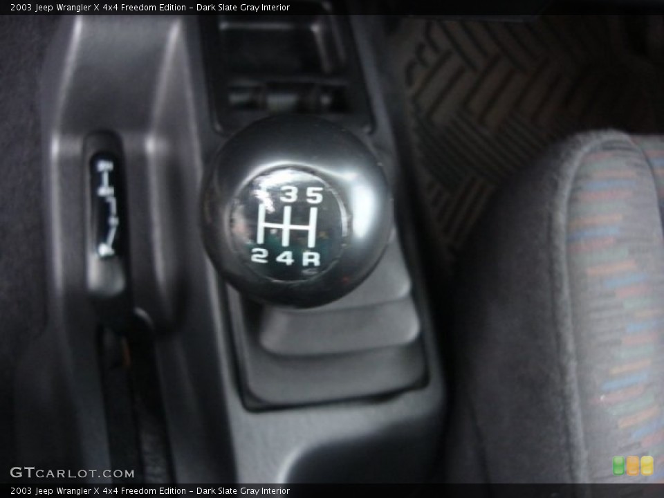 Dark Slate Gray Interior Transmission for the 2003 Jeep Wrangler X 4x4 Freedom Edition #86664745