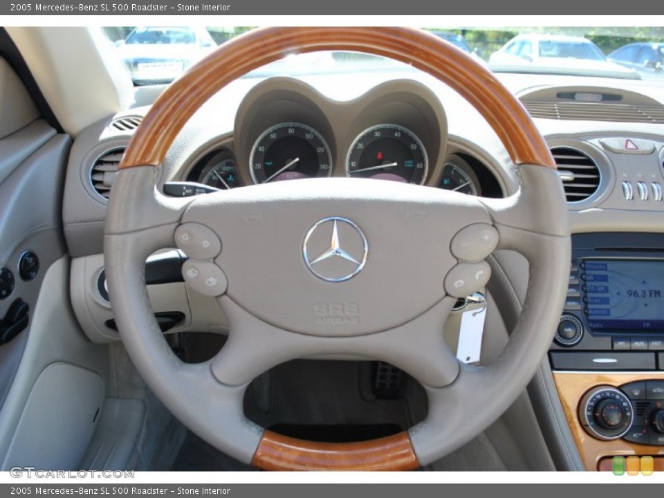 Stone Interior Steering Wheel for the 2005 Mercedes-Benz SL 500 Roadster #86665522