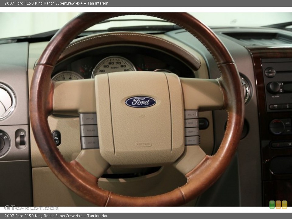 Tan Interior Steering Wheel for the 2007 Ford F150 King Ranch SuperCrew 4x4 #86668483