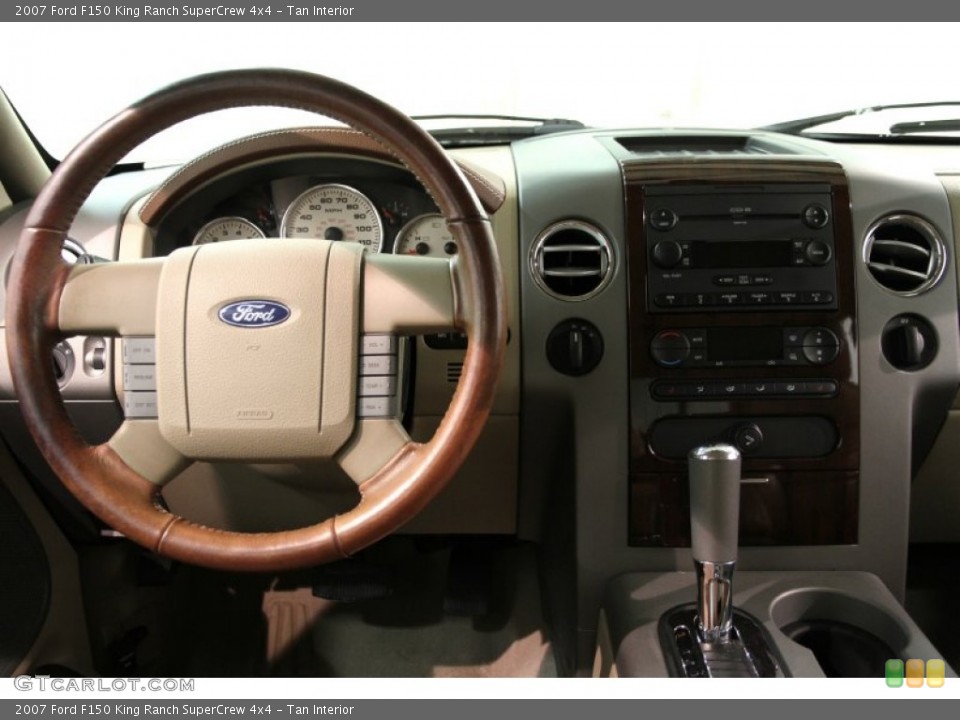 Tan Interior Dashboard for the 2007 Ford F150 King Ranch SuperCrew 4x4 #86668666