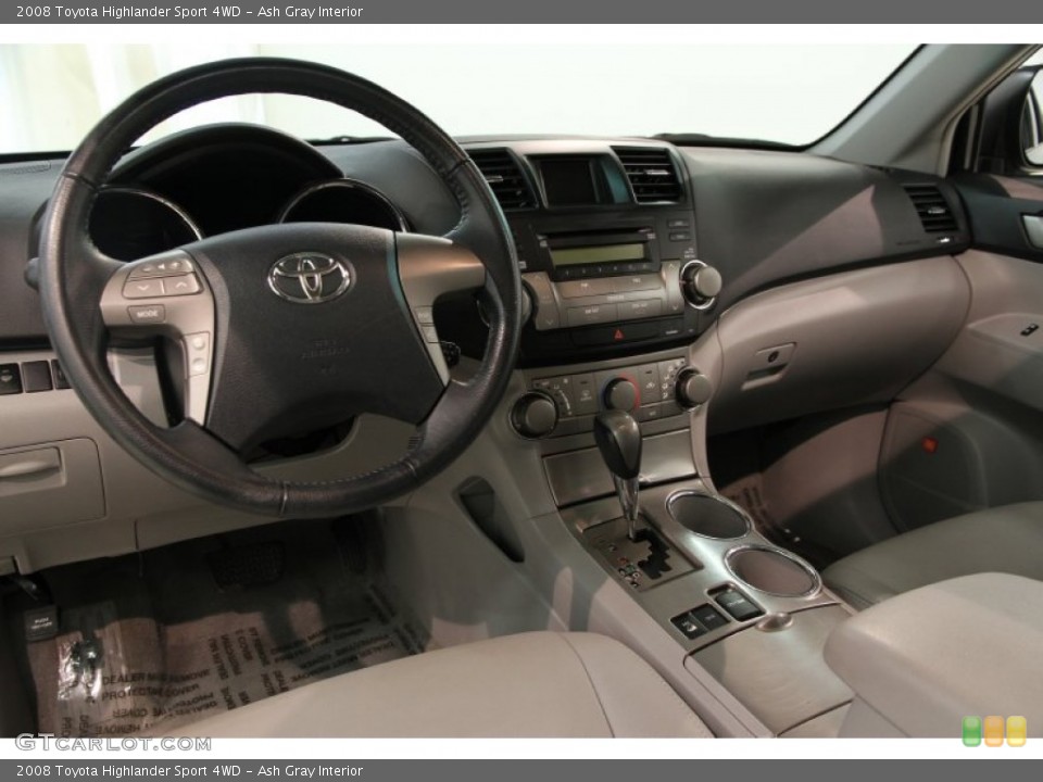 Ash Gray Interior Prime Interior for the 2008 Toyota Highlander Sport 4WD #86668873