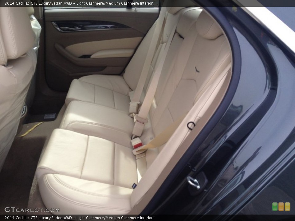 Light Cashmere/Medium Cashmere Interior Rear Seat for the 2014 Cadillac CTS Luxury Sedan AWD #86670859