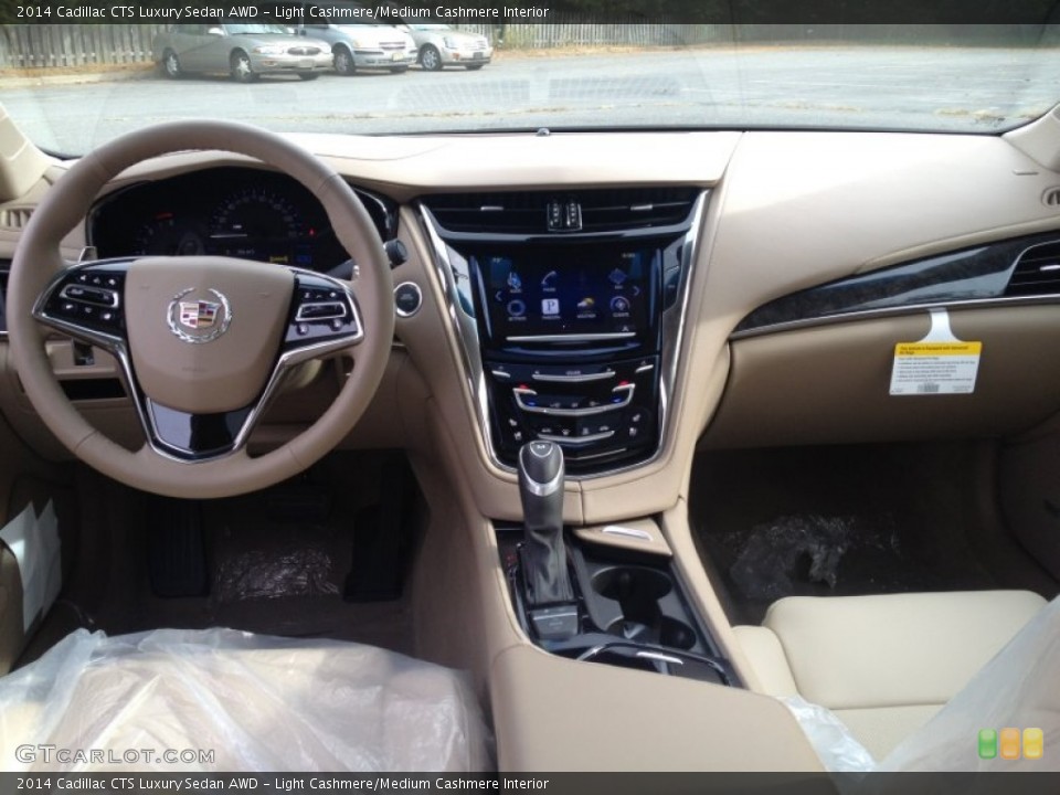 Light Cashmere/Medium Cashmere Interior Dashboard for the 2014 Cadillac CTS Luxury Sedan AWD #86670874