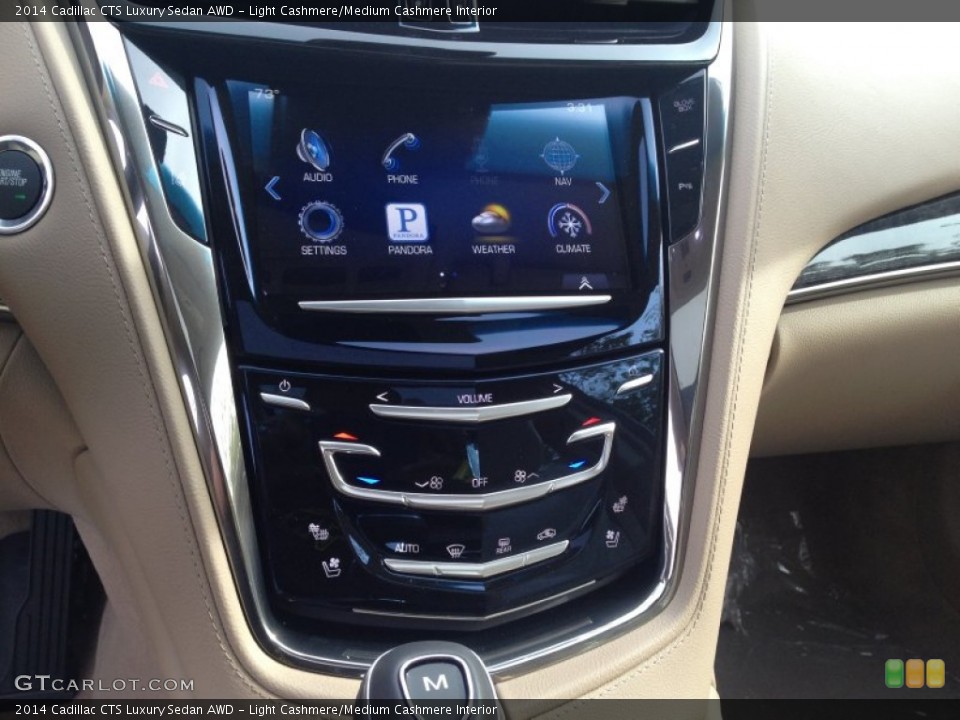 Light Cashmere/Medium Cashmere Interior Controls for the 2014 Cadillac CTS Luxury Sedan AWD #86670982