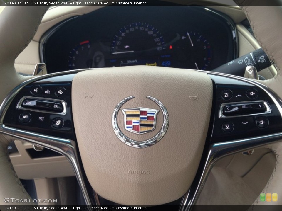 Light Cashmere/Medium Cashmere Interior Controls for the 2014 Cadillac CTS Luxury Sedan AWD #86671027