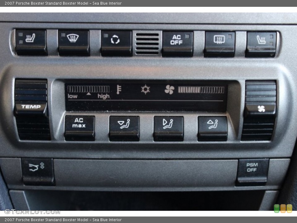 Sea Blue Interior Controls for the 2007 Porsche Boxster  #86673988