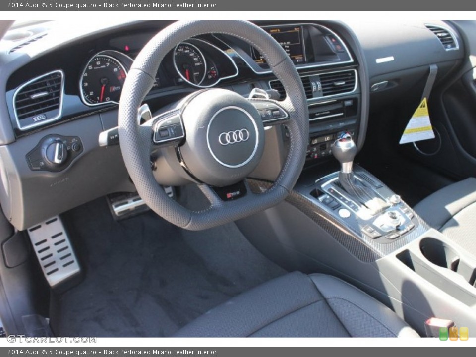 Black Perforated Milano Leather Interior Dashboard for the 2014 Audi RS 5 Coupe quattro #86674831
