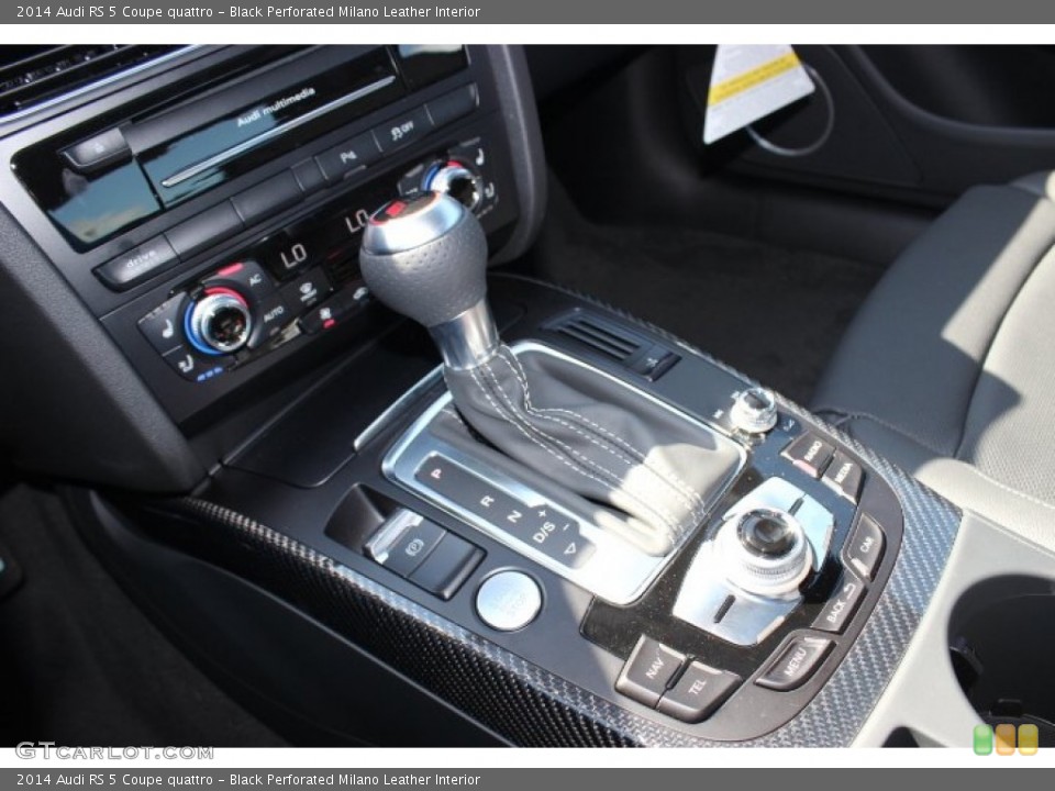 Black Perforated Milano Leather Interior Transmission for the 2014 Audi RS 5 Coupe quattro #86674843