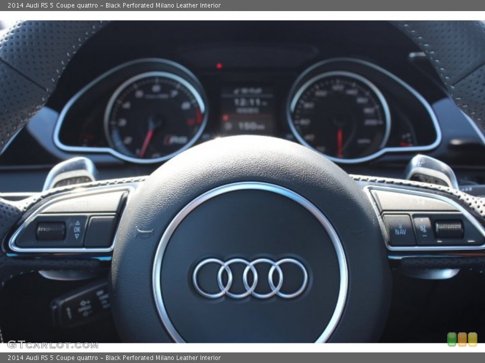 Black Perforated Milano Leather Interior Controls for the 2014 Audi RS 5 Coupe quattro #86674879