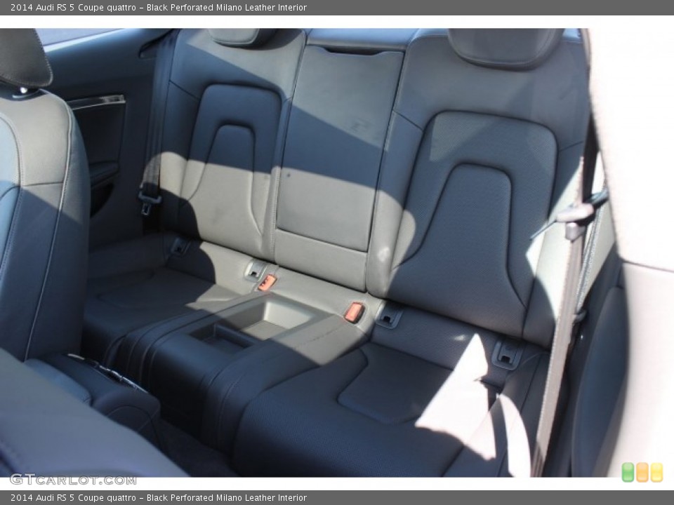 Black Perforated Milano Leather Interior Rear Seat for the 2014 Audi RS 5 Coupe quattro #86674885