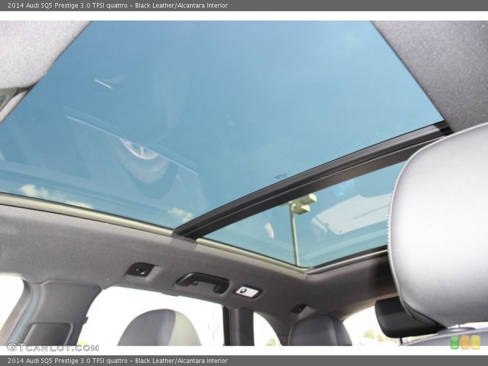 Black Leather/Alcantara Interior Sunroof for the 2014 Audi SQ5 Prestige 3.0 TFSI quattro #86675194