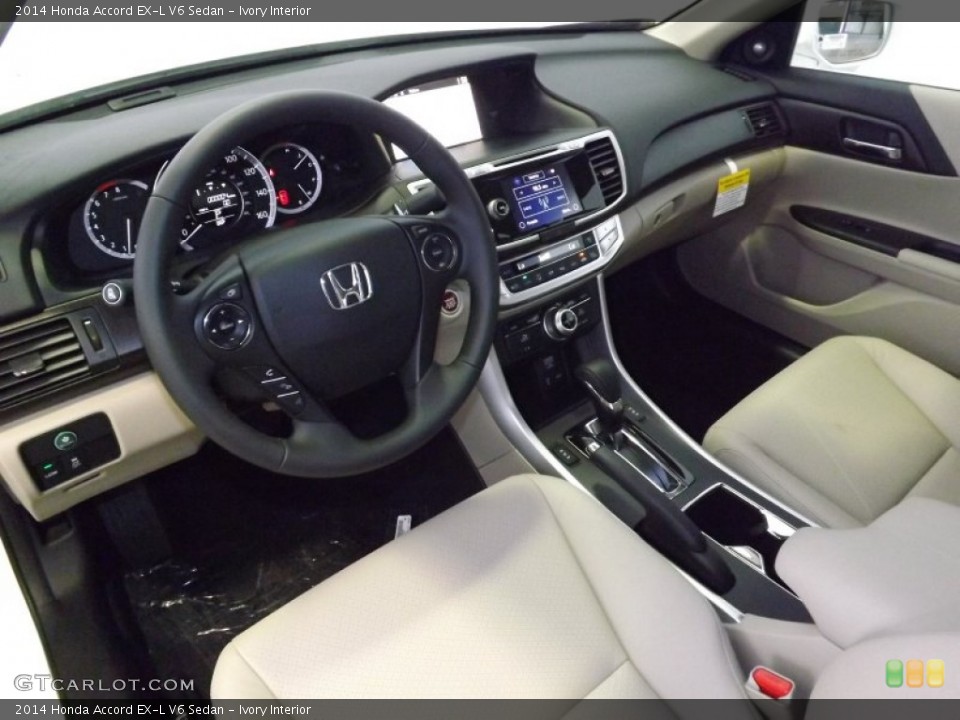 Ivory Interior Prime Interior for the 2014 Honda Accord EX-L V6 Sedan #86676836