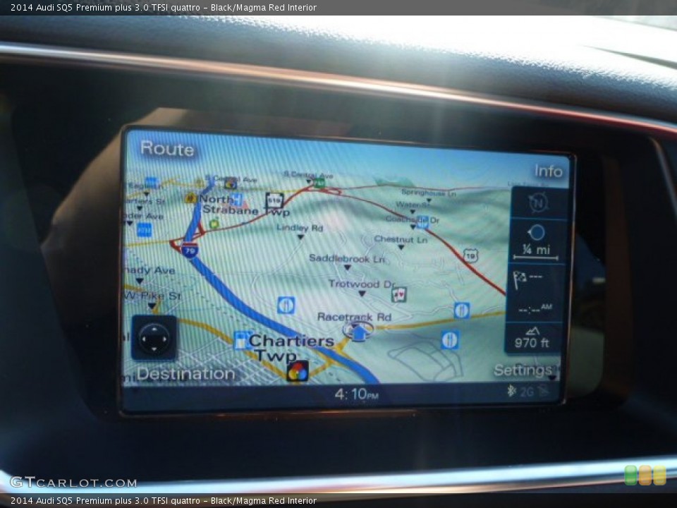 Black/Magma Red Interior Navigation for the 2014 Audi SQ5 Premium plus 3.0 TFSI quattro #86678631