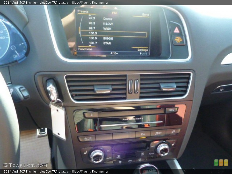 Black/Magma Red Interior Controls for the 2014 Audi SQ5 Premium plus 3.0 TFSI quattro #86678655