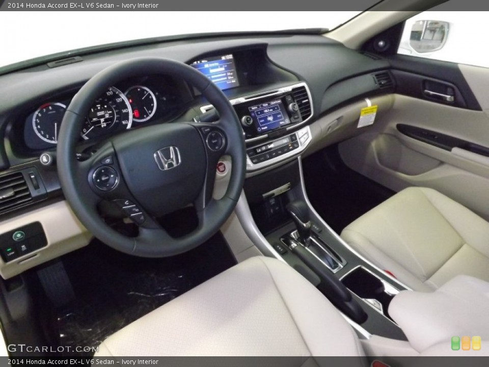 Ivory Interior Prime Interior for the 2014 Honda Accord EX-L V6 Sedan #86679666