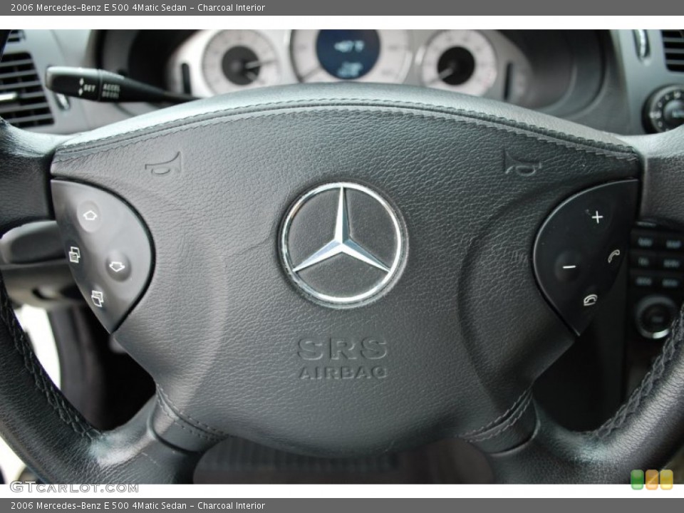 Charcoal Interior Steering Wheel for the 2006 Mercedes-Benz E 500 4Matic Sedan #86684103