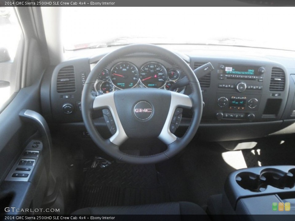 Ebony Interior Dashboard for the 2014 GMC Sierra 2500HD SLE Crew Cab 4x4 #86684212