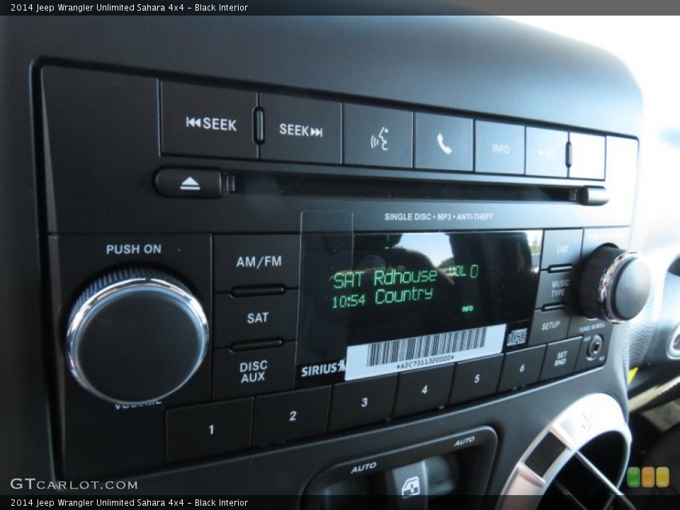 Black Interior Audio System for the 2014 Jeep Wrangler Unlimited Sahara 4x4 #86685471