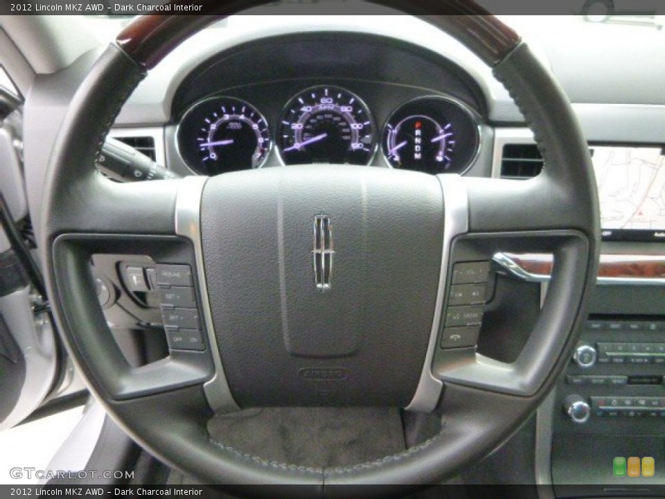 Dark Charcoal Interior Steering Wheel for the 2012 Lincoln MKZ AWD #86686065