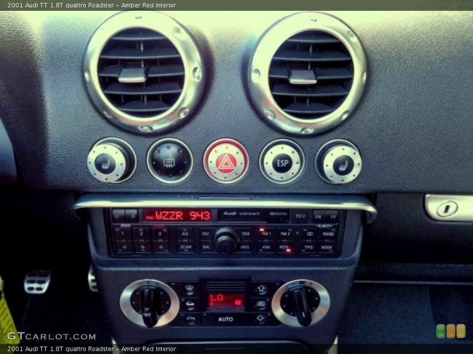 Amber Red Interior Controls for the 2001 Audi TT 1.8T quattro Roadster #86688705