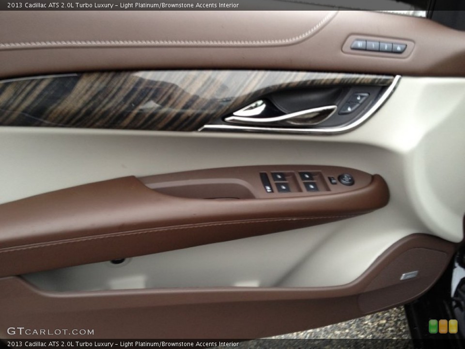 Light Platinum/Brownstone Accents Interior Door Panel for the 2013 Cadillac ATS 2.0L Turbo Luxury #86690346