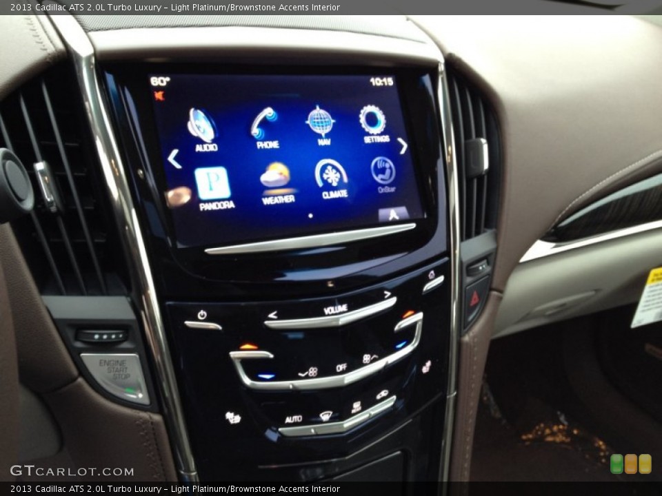 Light Platinum/Brownstone Accents Interior Controls for the 2013 Cadillac ATS 2.0L Turbo Luxury #86690403